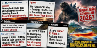 Le Super Mega Ultime Hyper Giga Godzilla El Niño 2026 arrive