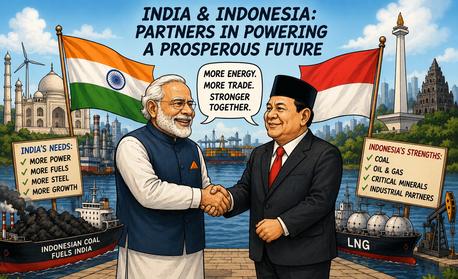 Indonesia e India planean conjuntamente un futuro impulsado por hidrocarburos