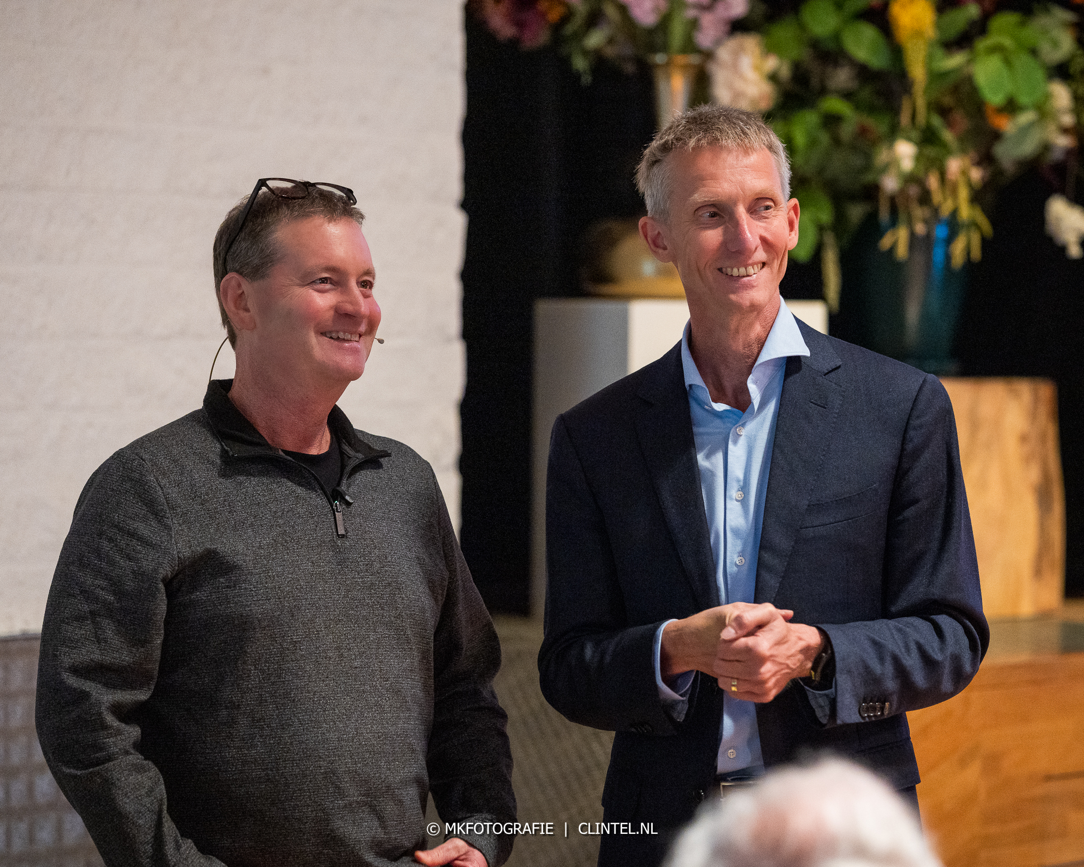 Roger Pielke Jr. speaking at a Clintel event in Driebergen, the Netherlands, on 11 October 2026, discussing climate science and energy policy. Photo: MK Fotografie.